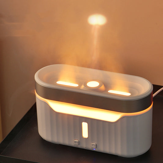 Simulation Flame Aromatherapy Humidifier Jellyfish Fog Circle Atmosphere Lamp Humidifier