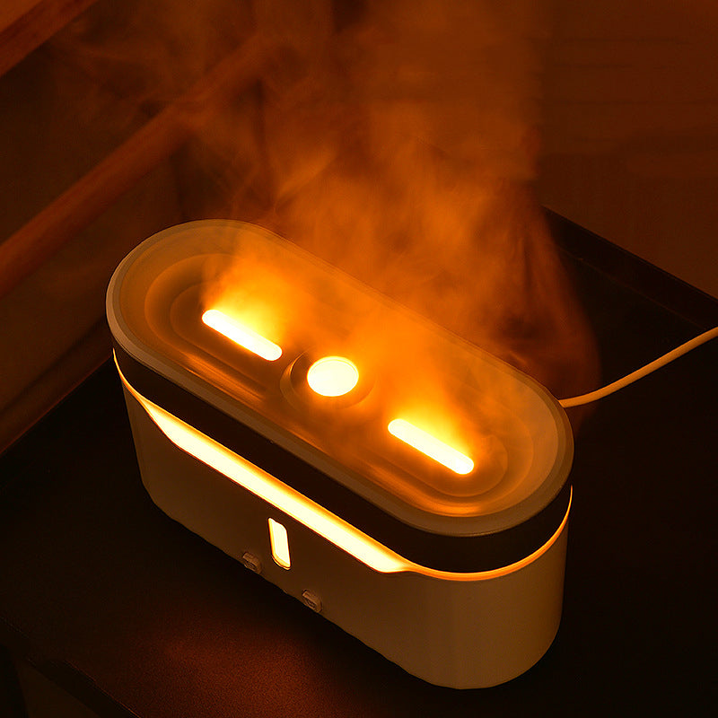Simulation Flame Aromatherapy Humidifier Jellyfish Fog Circle Atmosphere Lamp Humidifier