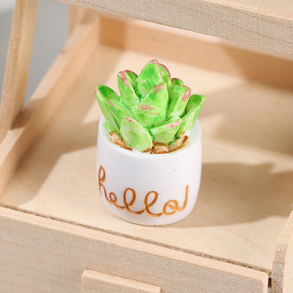 Indoor Cactus Potted Plant Shape Table Decoration