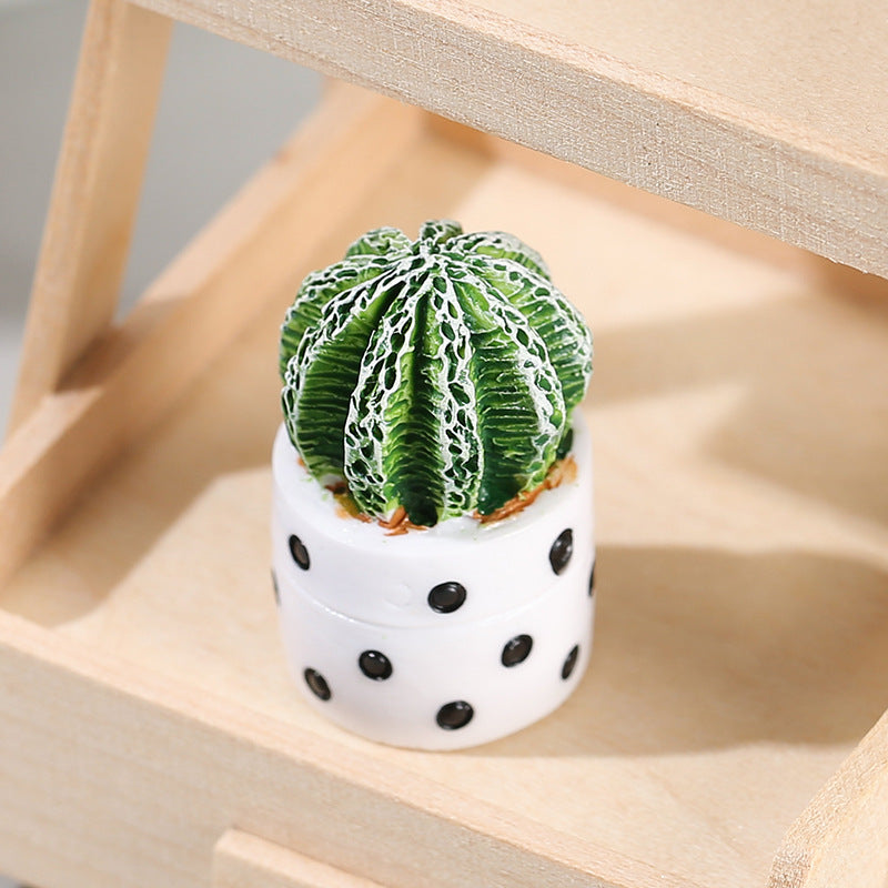 Indoor Cactus Potted Plant Shape Table Decoration