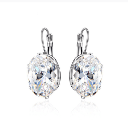 The Ivy Oval Cut Earrings